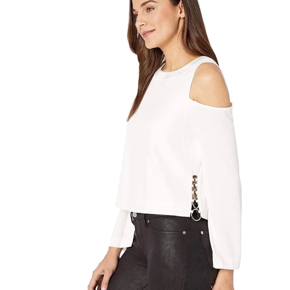 RAMY BROOK COLD SHOULDER IVORY TOP